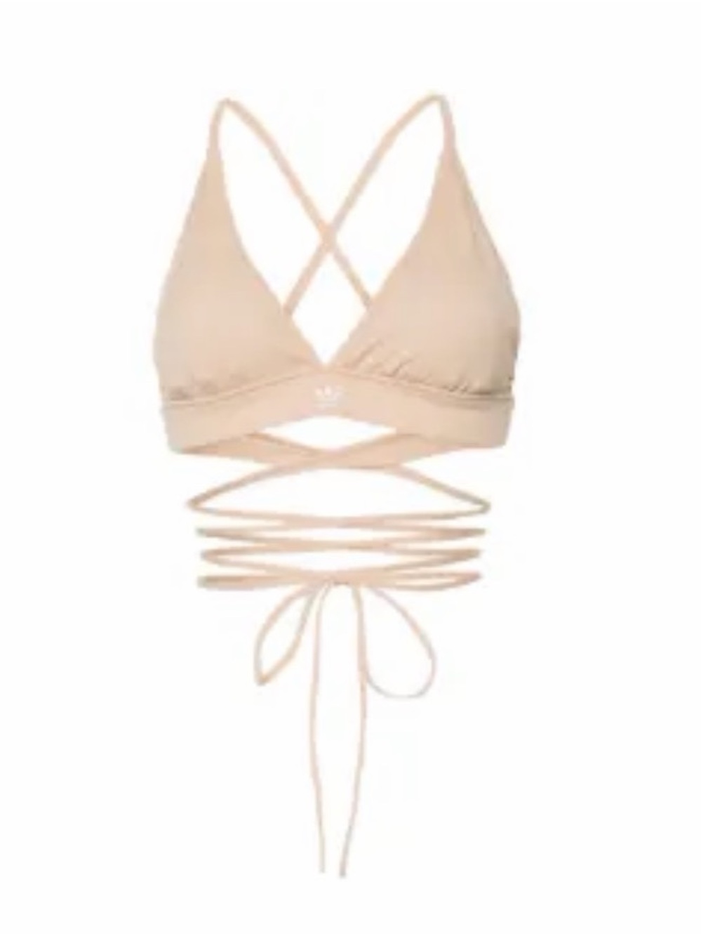 Adidas logo-print triangle sports bra